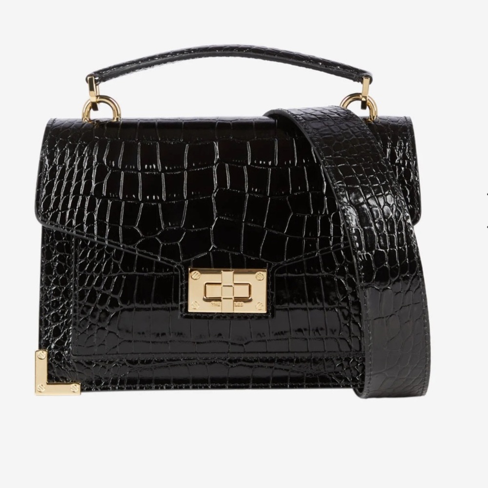 The Kooples -   SMALL EMILY BAG IN BLACK LEATHER 

Shoulder Bag
